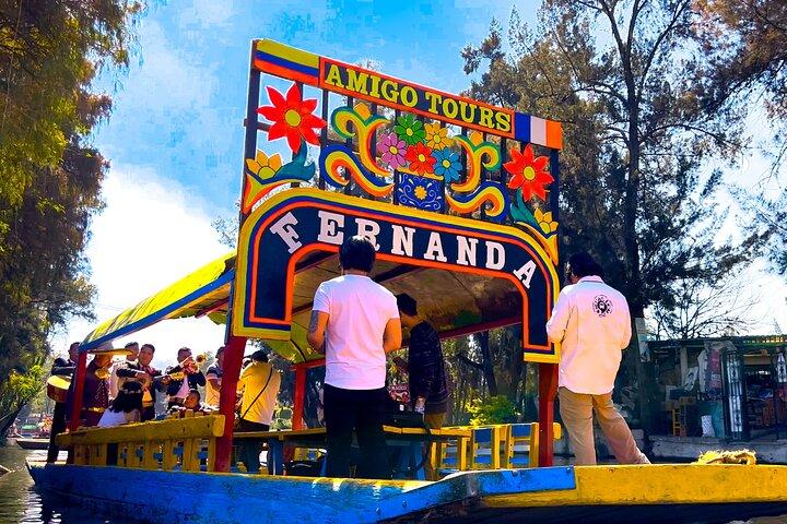 Fête Trajinera à Xochimilco avec boissons, Mariachi et collations