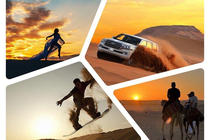 Qatar Sunset Desert Safari: Dune Bashing & Golden Sands avontuur