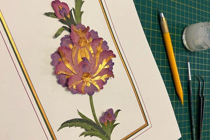Turkish Marbling Paper,Tile, Illumination,Miniatur Workshops