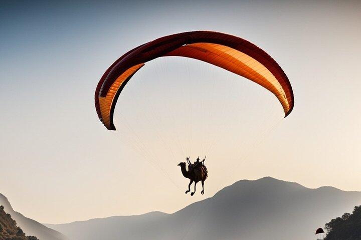 paragliding in Agafay Desert with Camel Ride