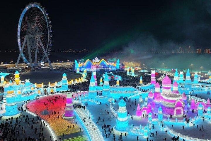 ハルビン氷祭りチケットと送迎サービス