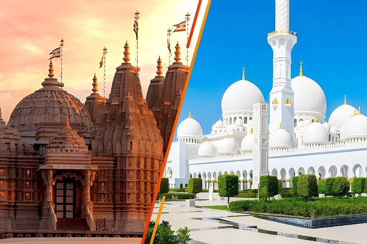 Tour del tempio indù e della moschea dello sceicco Zayed
