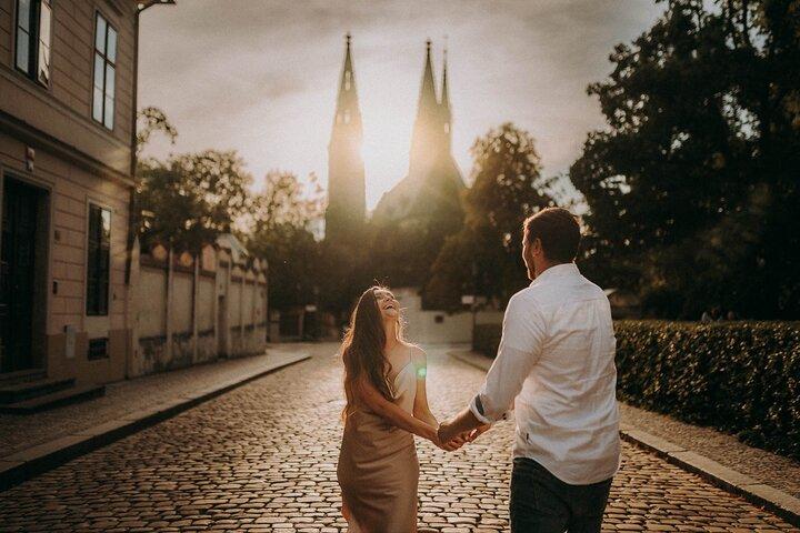 Privat fotografering med en professionell fotograf i Prag
