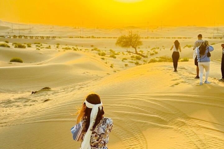 Safari matinal dans le désert à Abu Dhabi