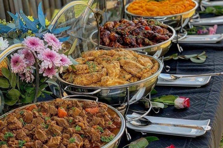 Afro Panamisk buffet drikke og spise oplevelse