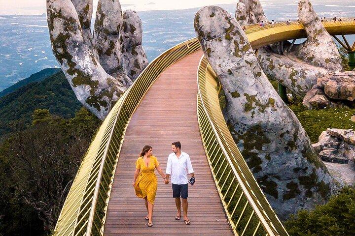 Da Nang Hoi An Golden Bridge e Ba Na Hills Deluxe Grupo Pequeno