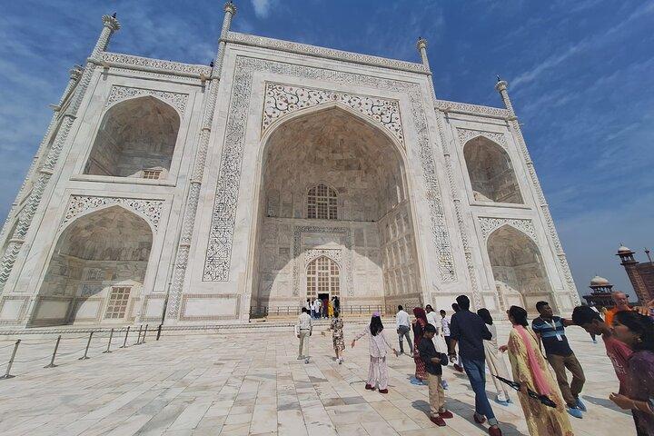 Tour del Taj Mahal all'alba e al tramonto con tour di Jaipur da Jaipur