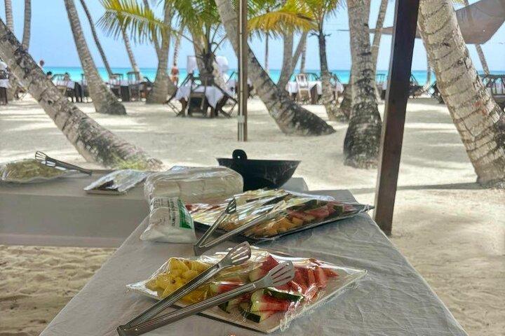 Excursão de dia inteiro à Ilha Saona com almoço buffet, paella e bar aberto