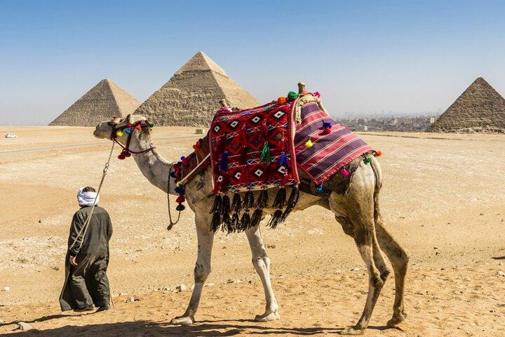 Private halbtägige Pyramidentour mit Kamel und Mittagessen