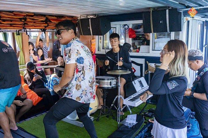 シュノーケリング、カクテル、音楽バンド、クルーズニャチャンツアー