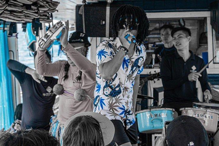 シュノーケリング、カクテル、音楽バンド、クルーズニャチャンツアー