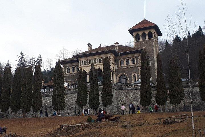 Peles Castle and optional Nevermore Academy from Brasov