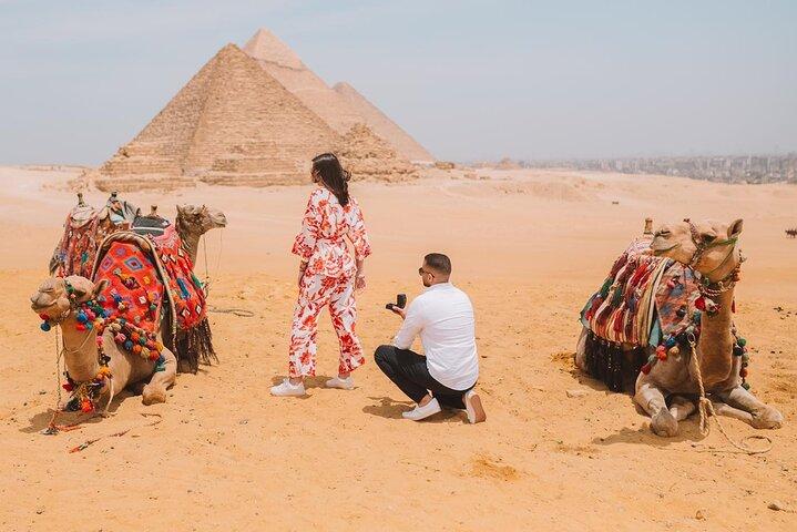 Excursion privée pyramides de Gizeh, sphinx, pyramide de Sakkara et vieille ville de Memphis