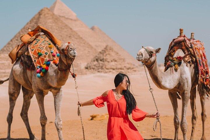 4-uur durende Giza Pyramids Tours, Sphinx, lunch en kameelrijden