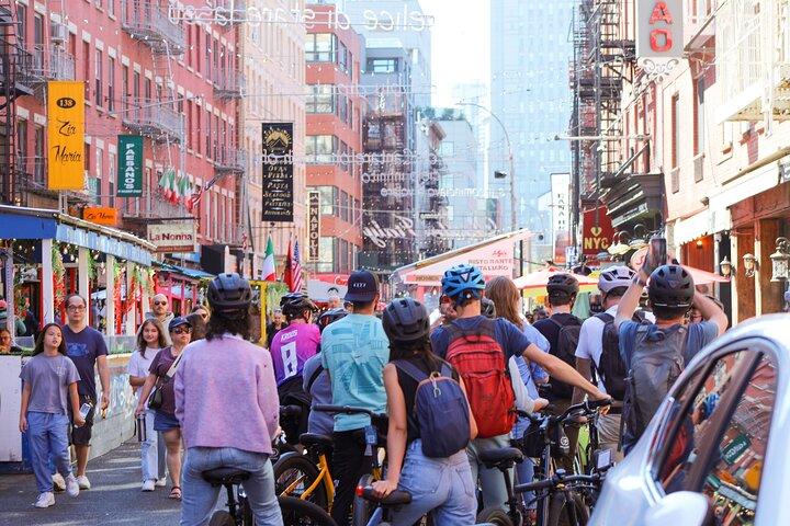 ニューヨーク市のガイド付き自転車ツアーのハイライト (英語またはオランダ語)