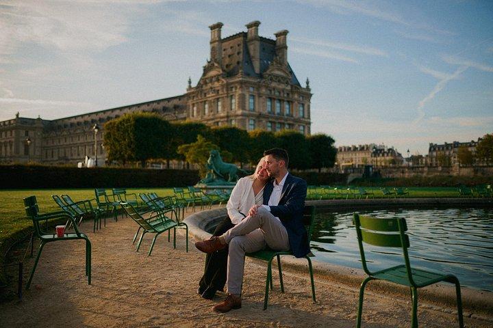 パリでプロの写真家と写真撮影