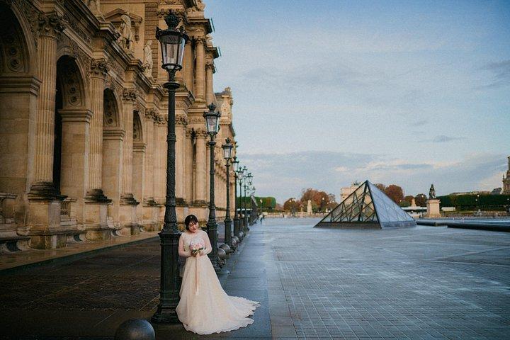パリでプロの写真家と写真撮影