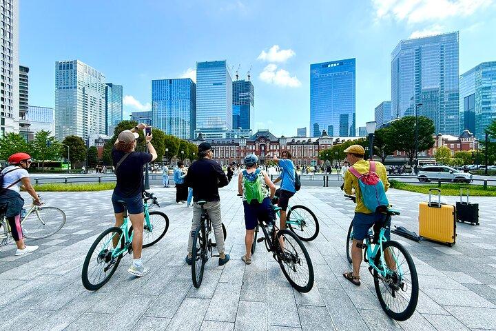 東京: 3時間の自転車/E-バイクで市内の見どころを巡るツアー