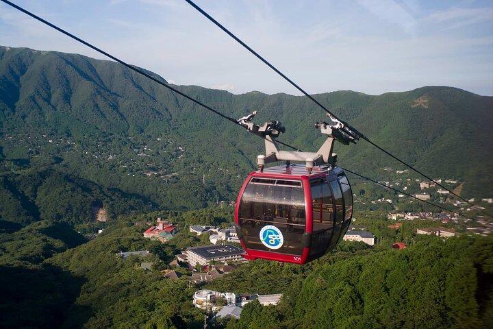 富士山箱根神社、大涌谷英語バスツアーまたは少人数