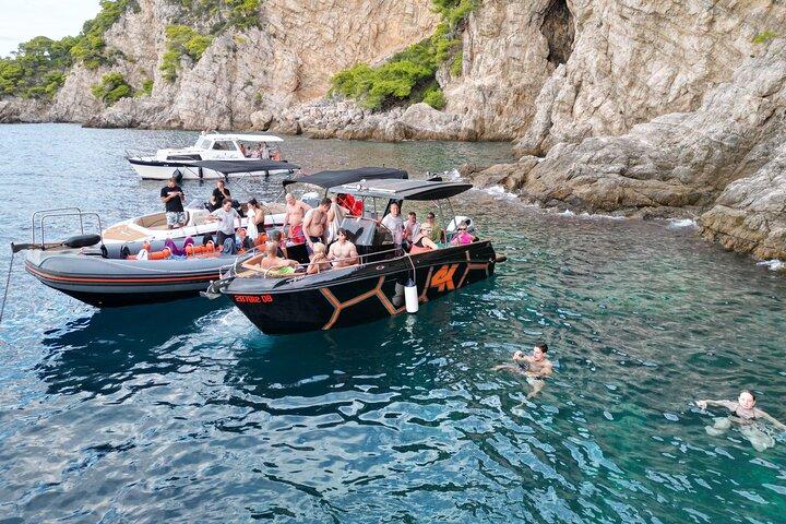 Blå & Grön Cave Tour med Elaphite Island Stopp från Dubrovnik