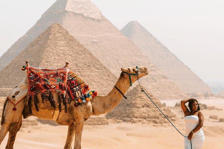 Parada privada no Cairo para as pirâmides de Gizé e a Esfinge