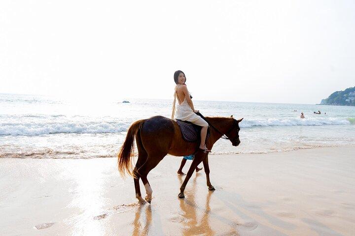 Praia de Phuket e passeios a cavalo 1 hora de experiência