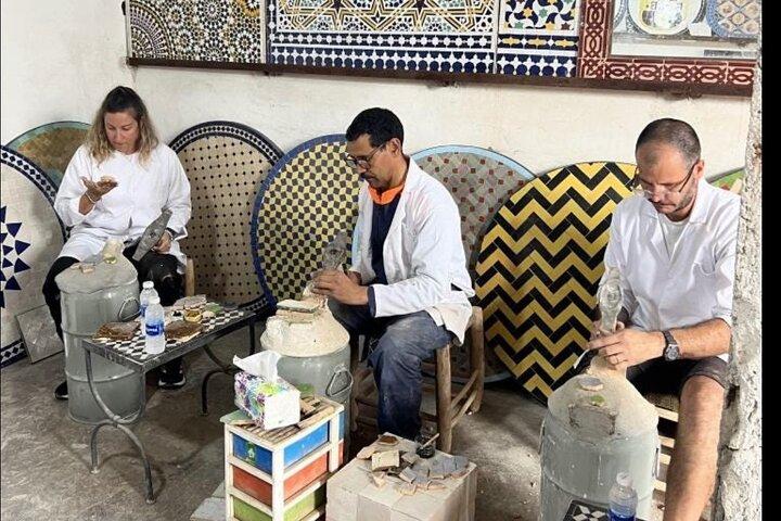 Mosaikverkstad i Marrakech