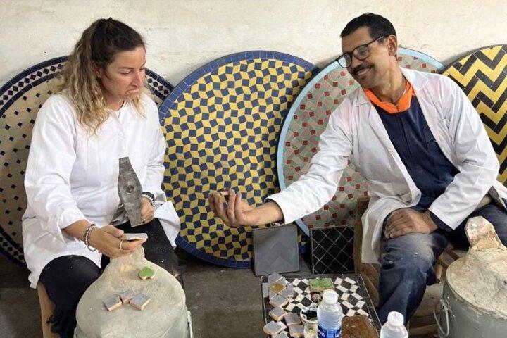 Mosaikverkstad i Marrakech