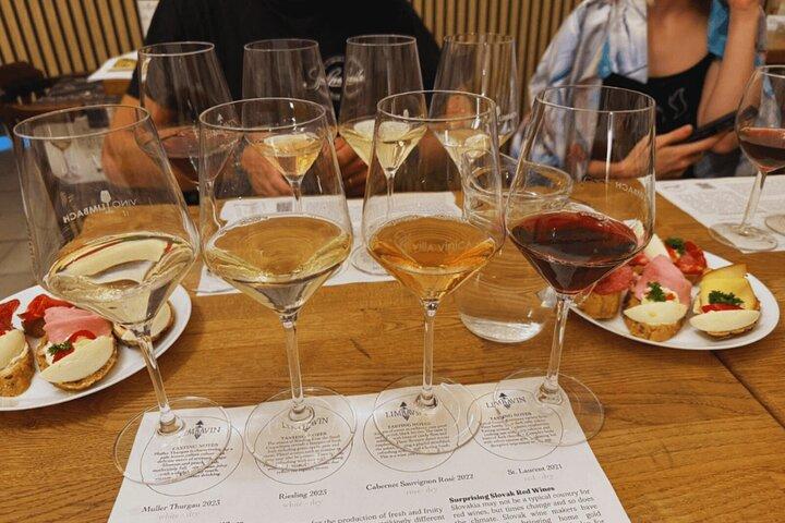 Vinsmagning i centrum af Bratislava
