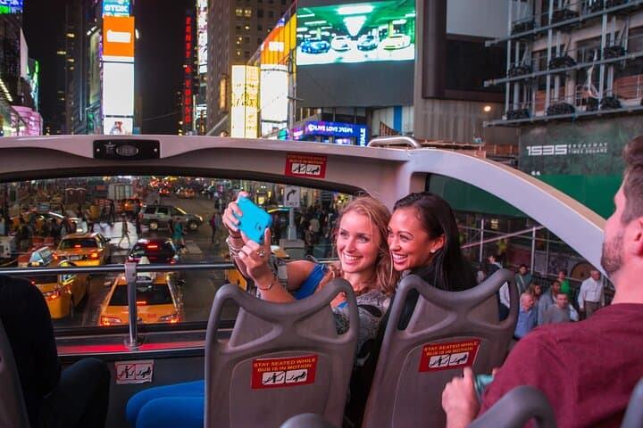 New York Big Bus Sightseeing Night Tour by Open-top Bus