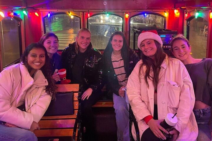 Trolleytour met vakantieverlichting