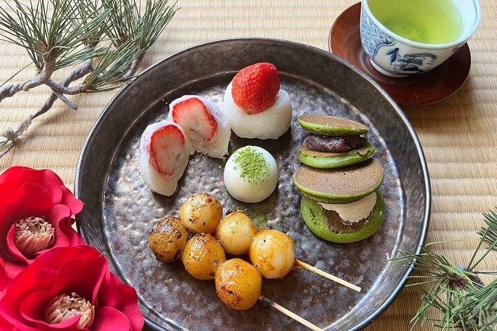 Mochi Matcha Clase de doces japoneses sem glúten perto de Shibuya area