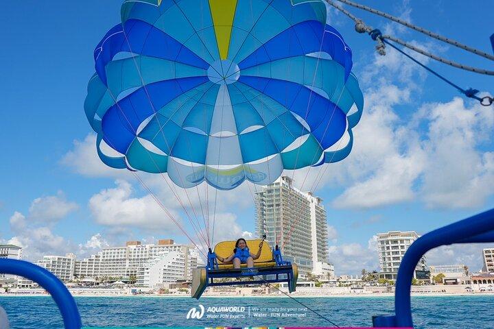 Skyrider Parasailing Tour mit Panoramablick auf Cancun