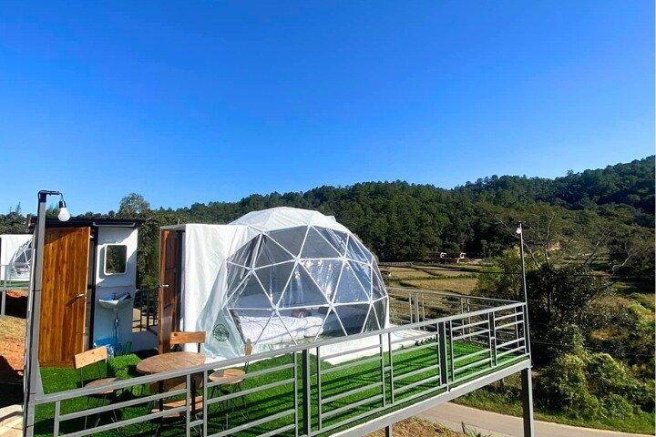 2D1N: Balade en VTT, sanctuaire d'éléphants, nuit dans un dôme élégant