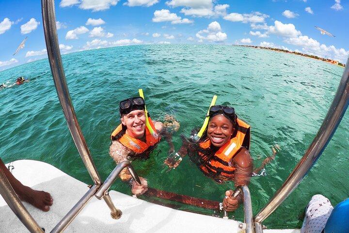 2 Eiland avontuur: Contoy & Mujeres met snorkelen & open bar