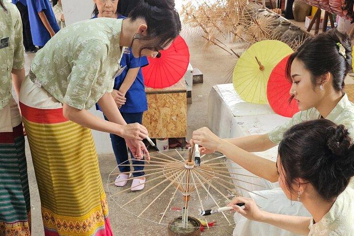 プライベート日帰りツアードイ・ステープ寺院と手芸センター