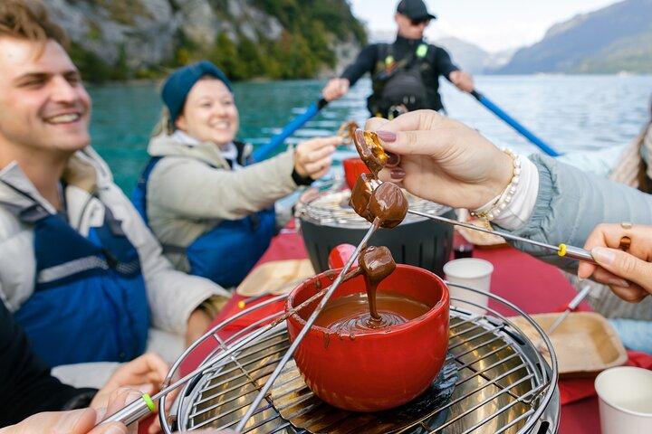 Schokoladenfondue-Float-Erlebnis in Interlaken