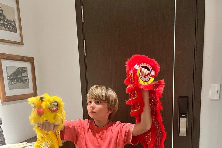 HCM City: Workshop de criação de cabeça de leão tradicional