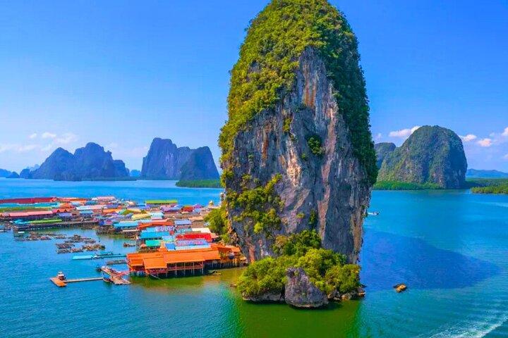 Phuket: James Bonds, Naka Islands com almoço e canoa na caverna do mar