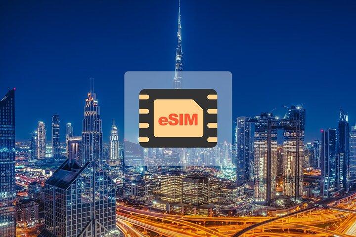 eSIM 4G/5G dataplan för Förenade Arabemiraten Saudiarabien Kuwait Egypten Israel