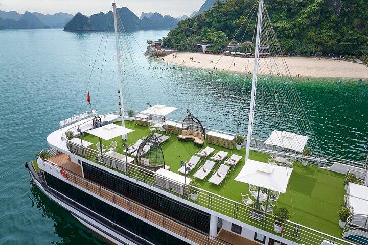 De Hanoi: Luxo Halong Bay Day Cruise com almoço buffet, caverna