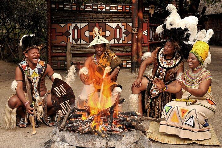 Lion Safari & Lesedi Cultural Village Tour from Johannesburg