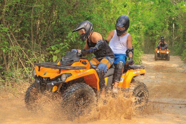 Adrenaline dag ATV, Cenote, zipline van Playa del Carmen & Tulum