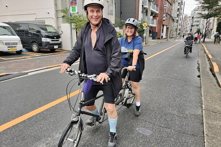 東京中心部の 2.5 時間のガイド付きサイクリング ツアー
