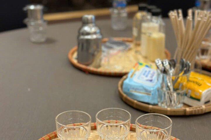 ダナン : ベトナム人宅訪問、コーヒー/バインセオ料理