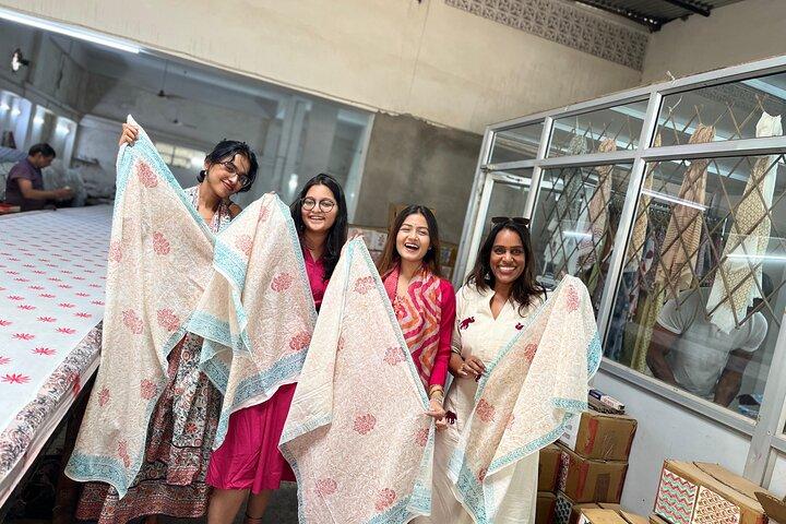 Exklusive Blockdruckwerkstatt in Rajasthan