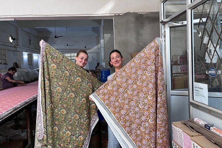 Exklusive Blockdruckwerkstatt in Rajasthan