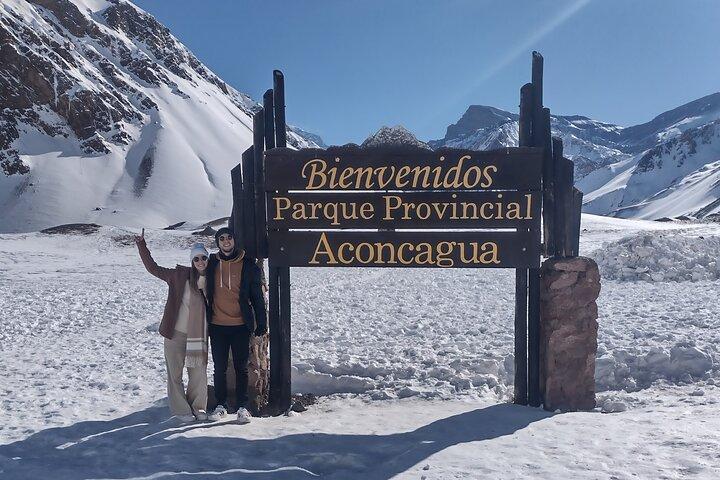 Tour durch den Aconcagua-Park, Anden. Hoher Berg.