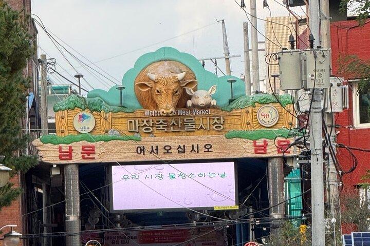 Majang Meat Market Experience : Visite privée avec Han-woo Beef BBQ