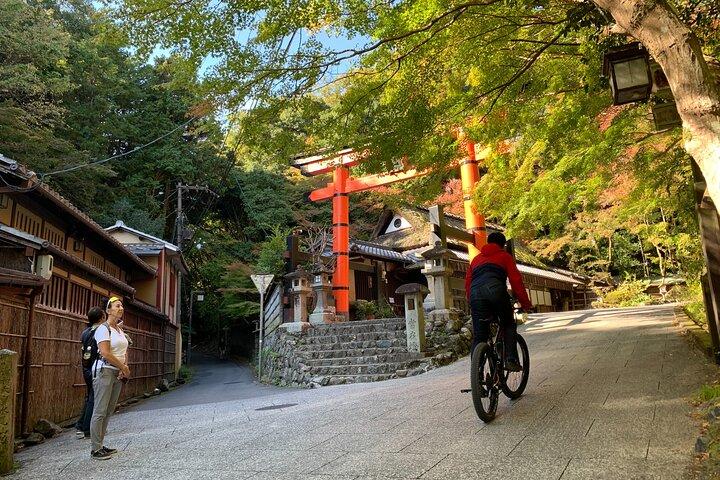 京都嵐山金閣寺E-Bikeツアー*ホテル送迎付き